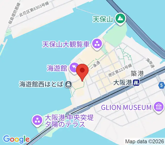 テンポハーバーシアターの地図
