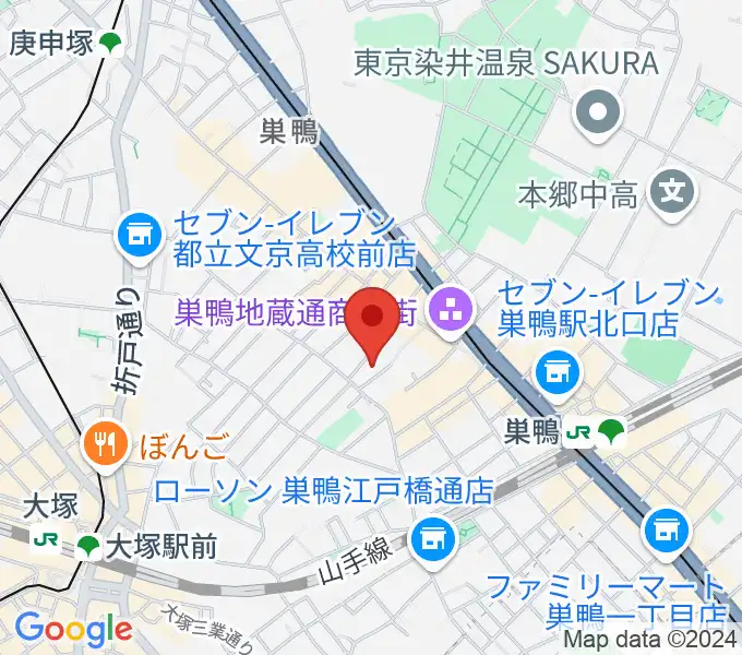 ホワイトロードスタジオの地図