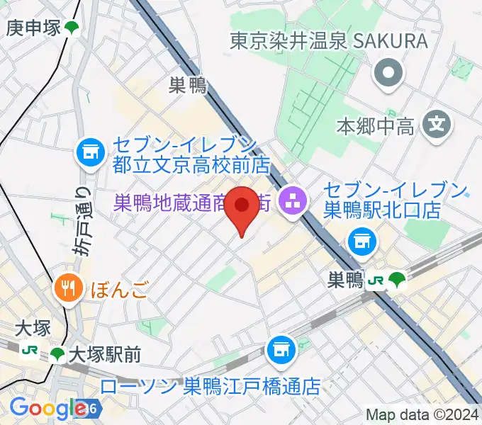 ホワイトロードスタジオの地図