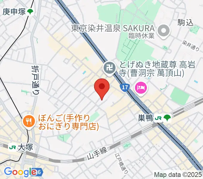 ホワイトロードスタジオの地図