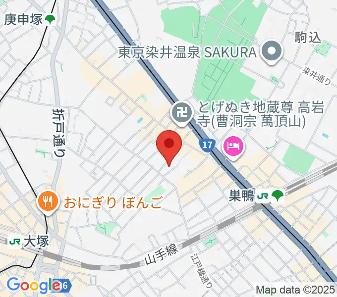 ホワイトロードスタジオの地図