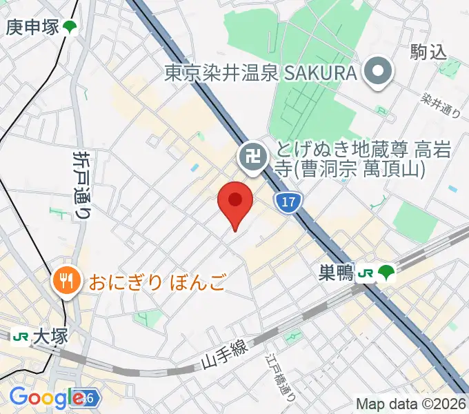 ホワイトロードスタジオの地図