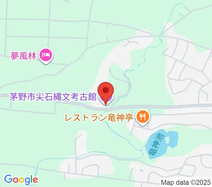 茅野市尖石縄文考古館の地図