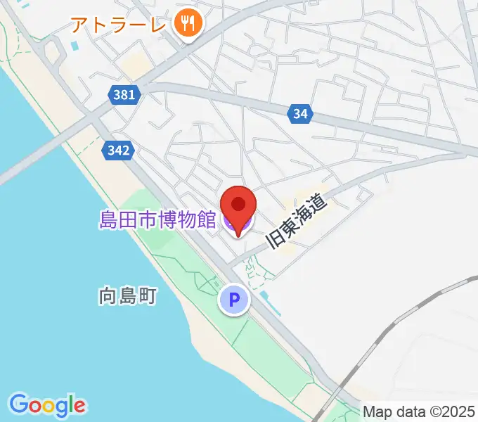 島田市博物館の地図