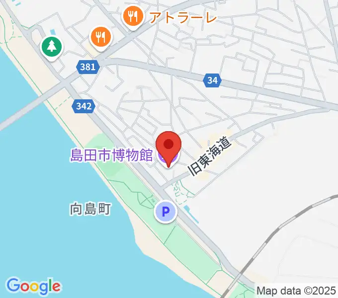 島田市博物館の地図