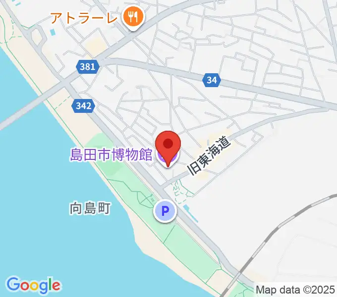 島田市博物館の地図