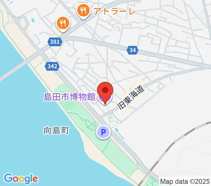 島田市博物館の地図