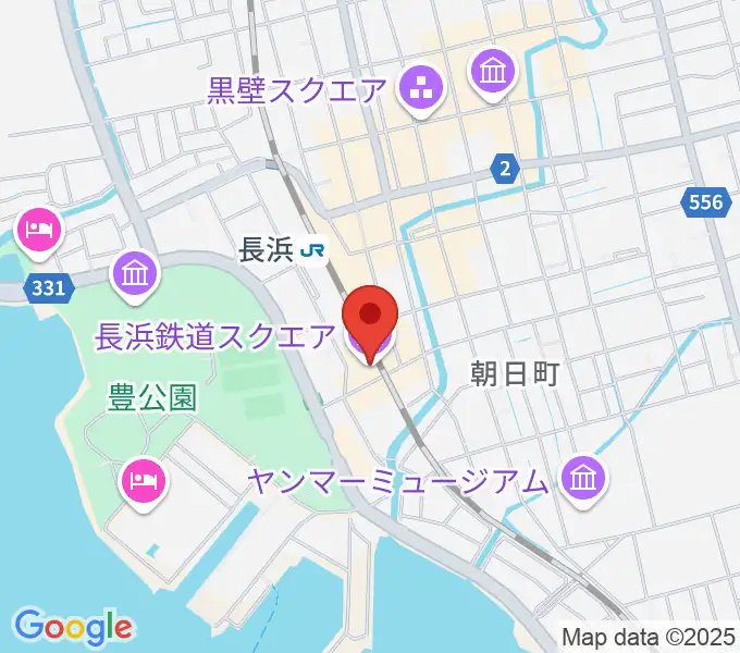 長浜鉄道スクエアの地図
