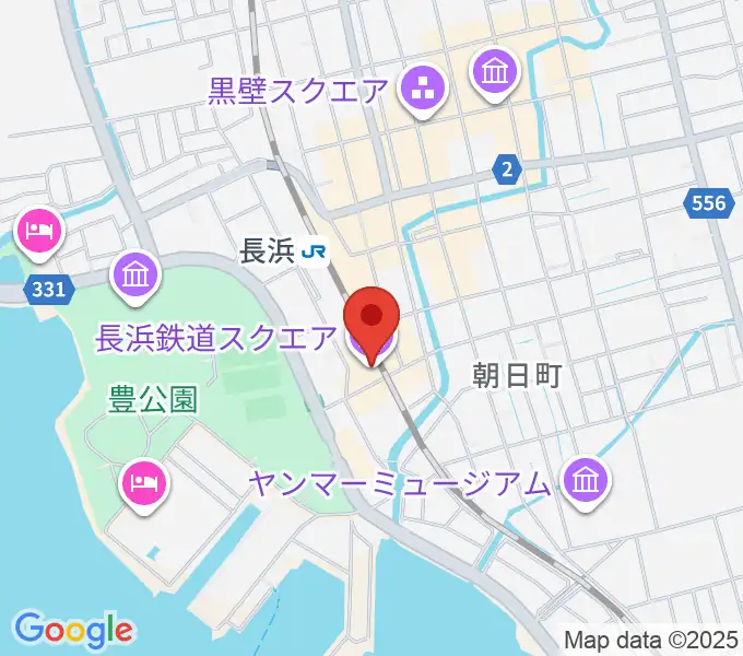 長浜鉄道スクエアの地図