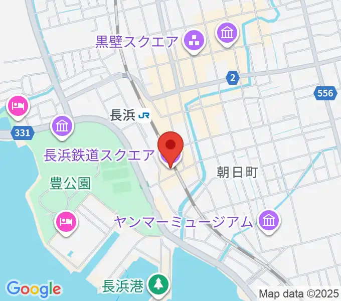 長浜鉄道スクエアの地図
