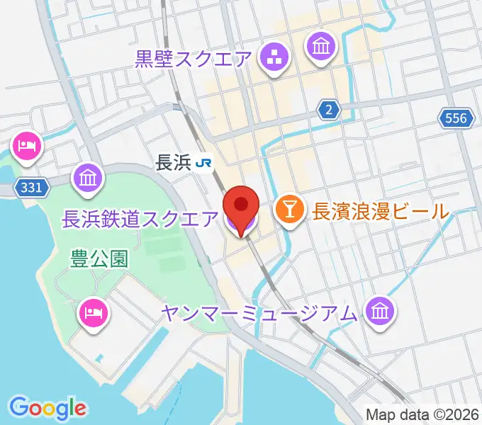 長浜鉄道スクエアの地図