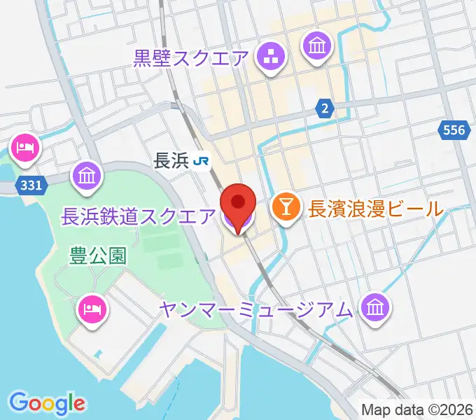 長浜鉄道スクエアの地図
