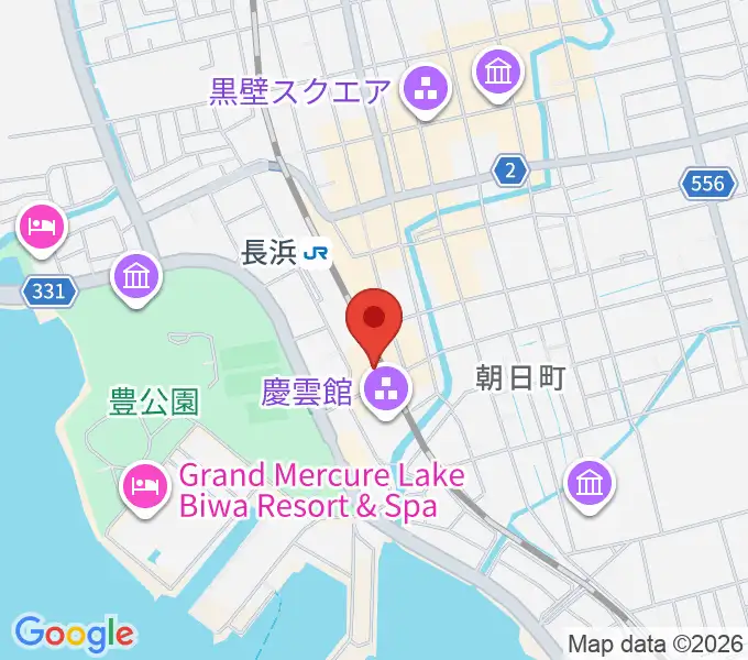 長浜鉄道スクエアの地図