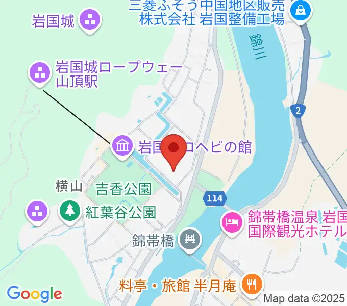 吉川史料館の地図