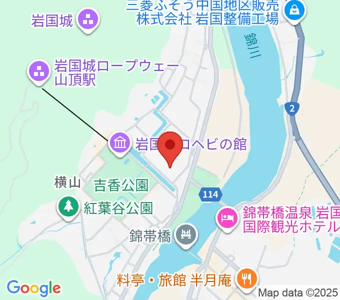 吉川史料館の地図
