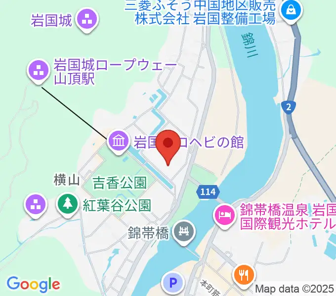 吉川史料館の地図