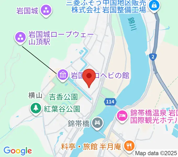 吉川史料館の地図