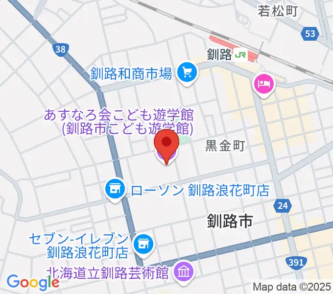 あすなろ会こども遊学館の地図