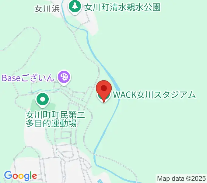 WACK女川スタジアムの地図