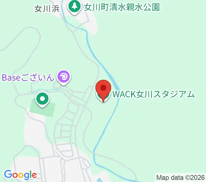 WACK女川スタジアムの地図