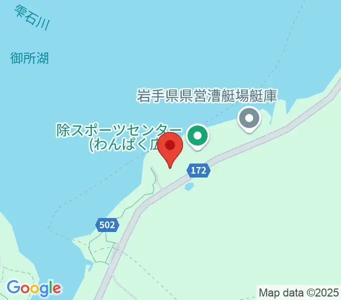 盛岡市立つなぎ多目的運動場の地図