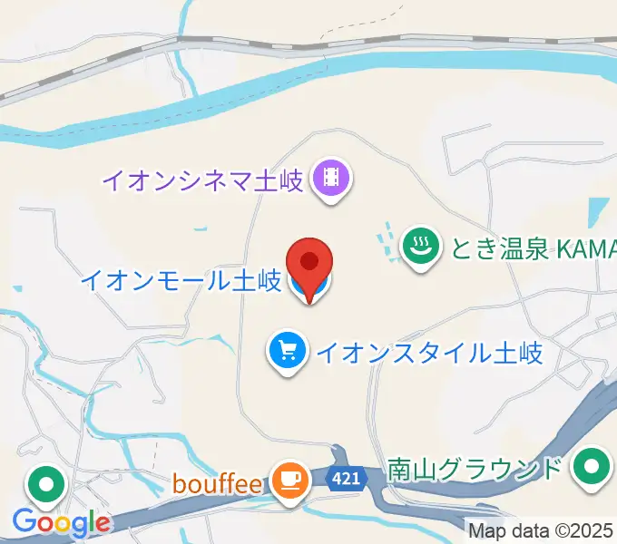 イオンシネマ土岐の地図