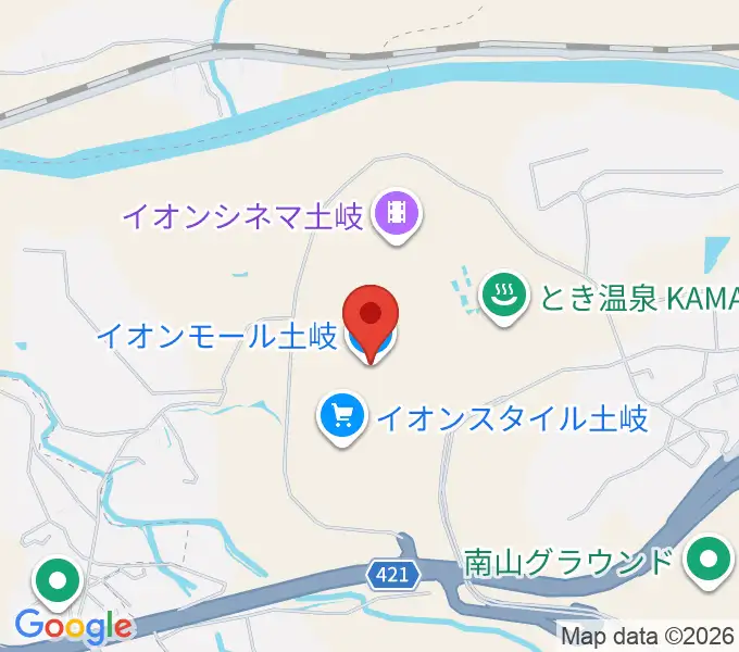 イオンシネマ土岐の地図