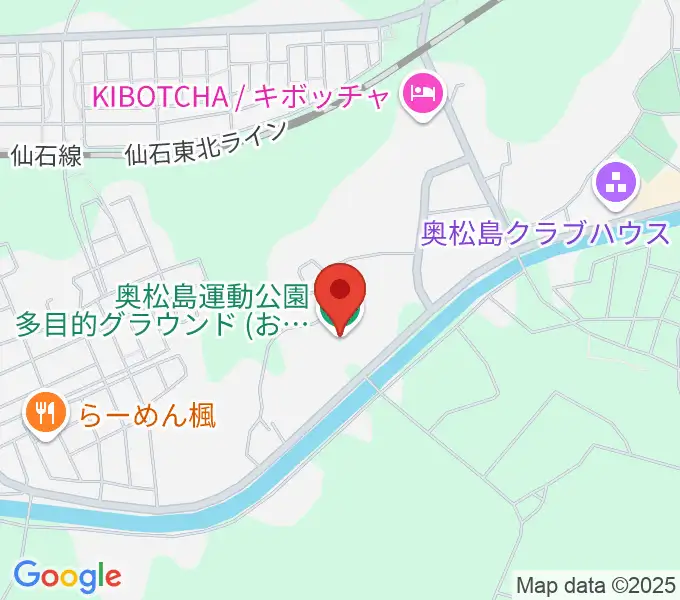 おおくらフィールドの地図