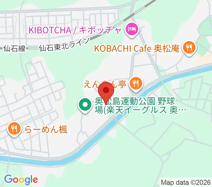 おおくらフィールドの地図