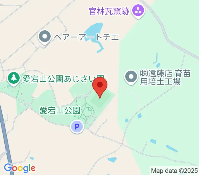 色麻町愛宕山公園サッカー場の地図