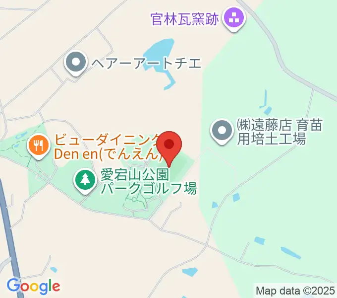 色麻町愛宕山公園サッカー場の地図