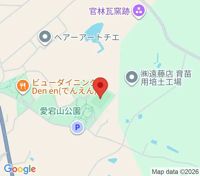 色麻町愛宕山公園サッカー場の地図