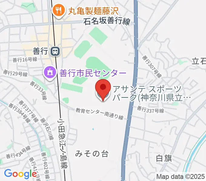 アサンテスポーツパーク・スポーツアリーナの地図