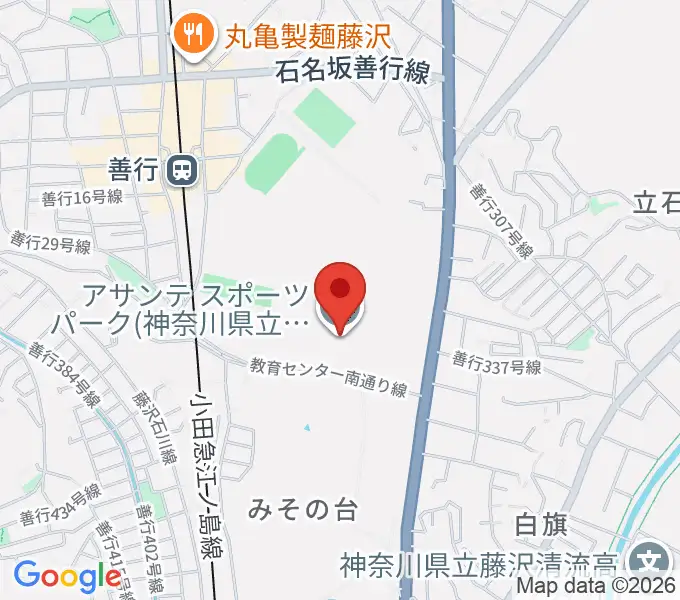 アサンテスポーツパーク・スポーツアリーナの地図