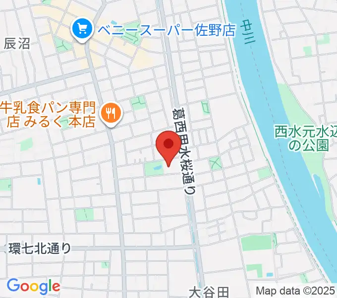 足立区立郷土博物館の地図