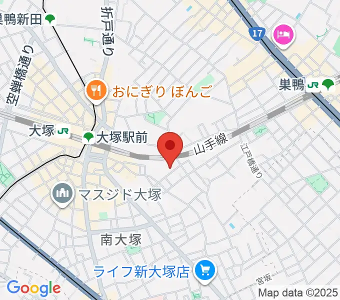 マザーハウス レコーディングスタジオの地図