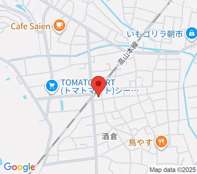 テクノラインホールの地図