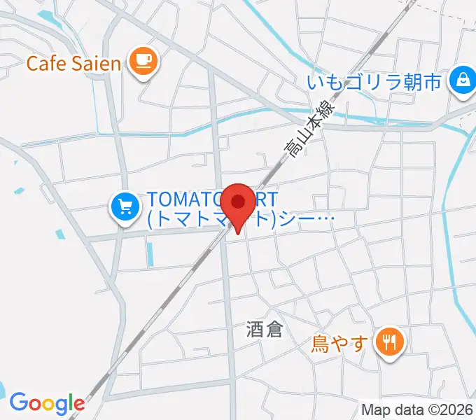 テクノラインホールの地図