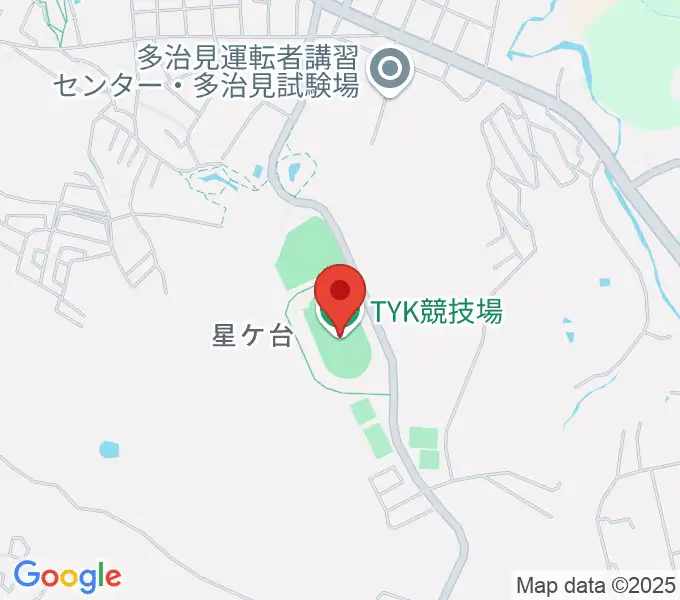 TYK競技場の地図