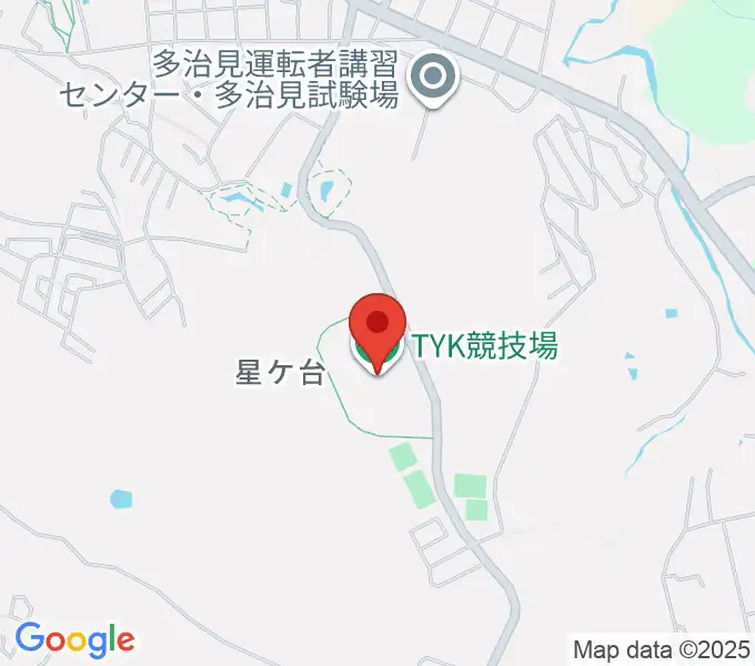 TYK競技場の地図