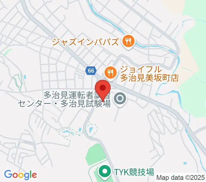 TYK球場の地図