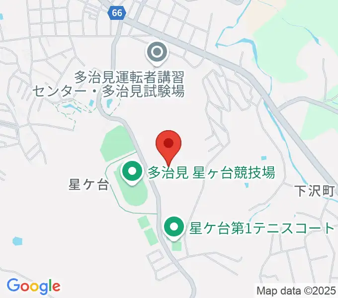 TYKスケートボードバークの地図