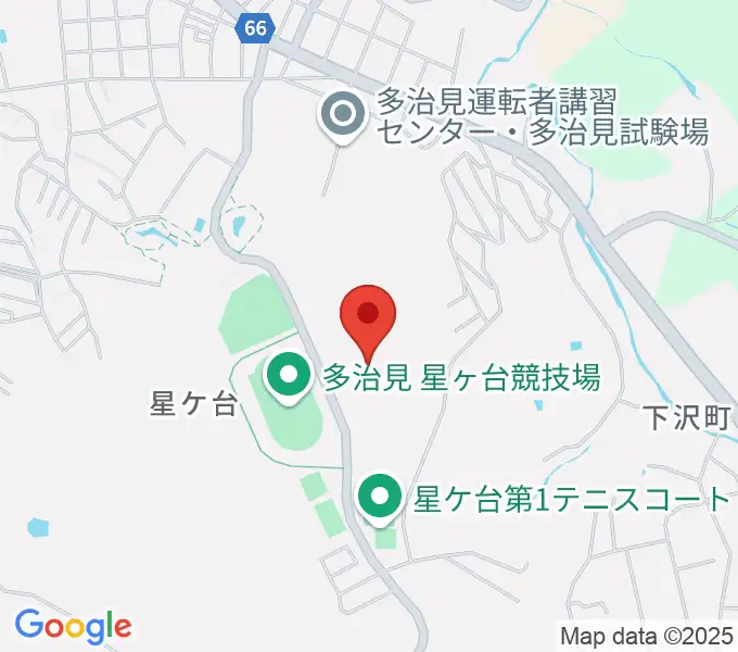TYKスケートボードバークの地図