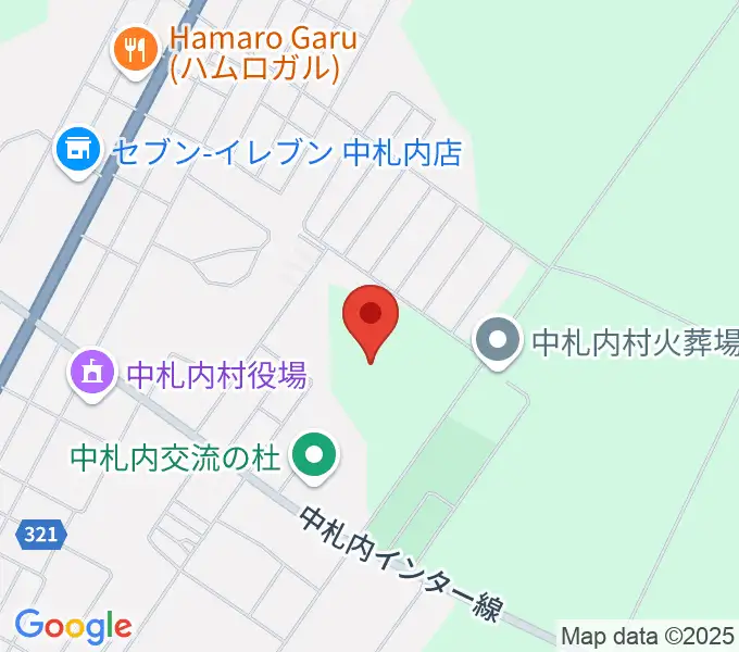 中札内交流の杜サッカー場の地図