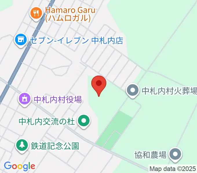 中札内交流の杜サッカー場の地図