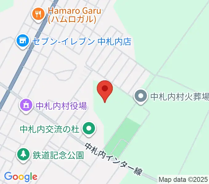 中札内交流の杜サッカー場の地図