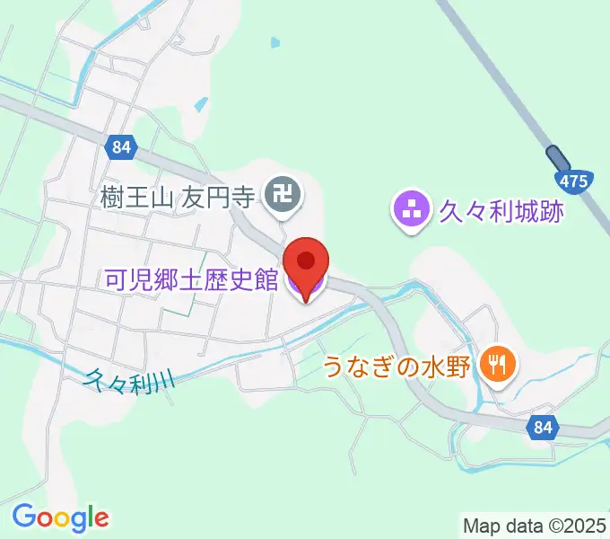 可児郷土歴史館の地図