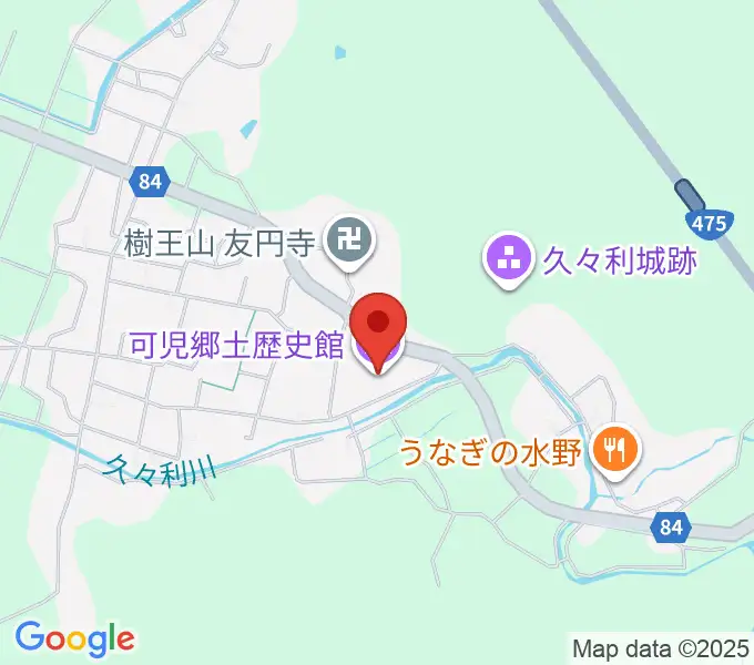 可児郷土歴史館の地図