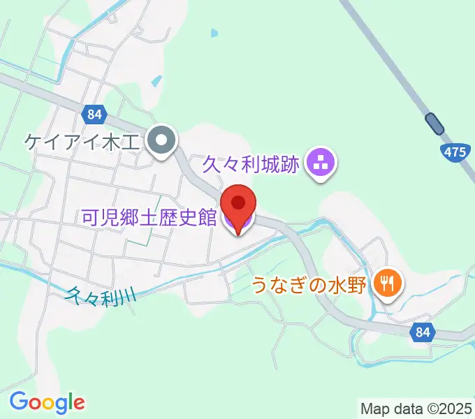 可児郷土歴史館の地図