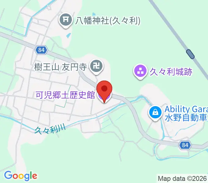 可児郷土歴史館の地図